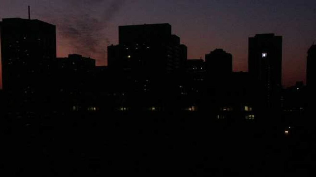 Dark out city in Nigeria