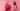 An outraged woman and annoyed man in pink and red sweeaers respectfully